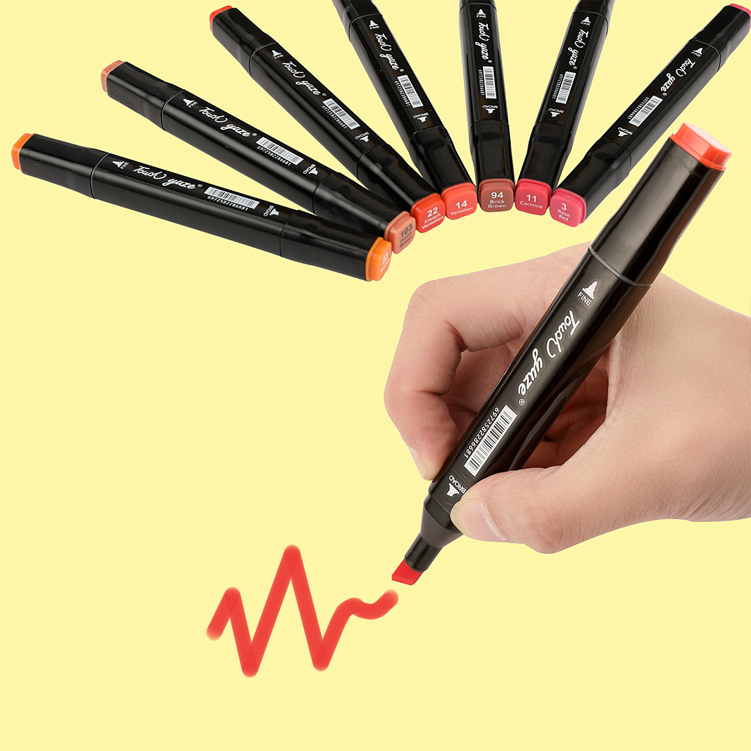 Aceite de doble cabeza marcador color de la piel 168 color 80 color 24 color 12 color niños lavable conjunto completo al por mayor