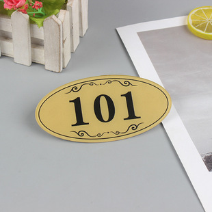 Acrylic Digital Stickers for House Numbers, Hotel Room Box Number Plates, Customized Hotel Room Numbers and Door Numbers