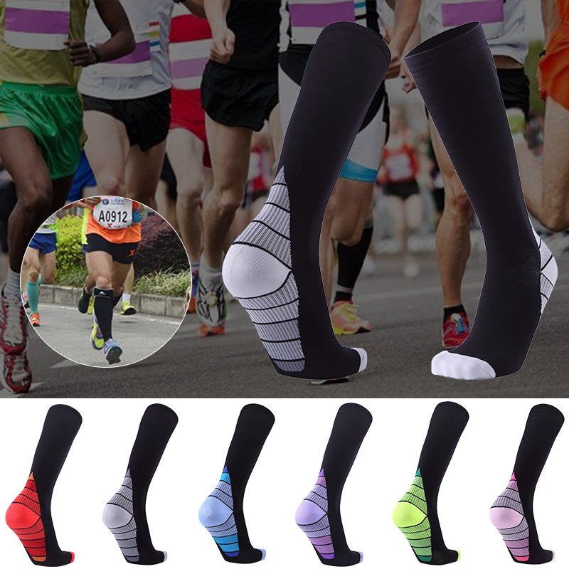 Multicolor Marathon Compression Socks Am...