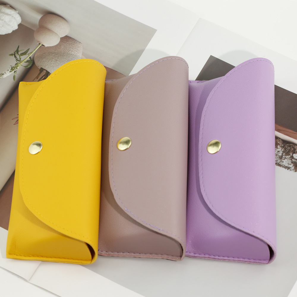 Classic Style Solid Color Pu Leather Unisex Glasses Case display picture 14