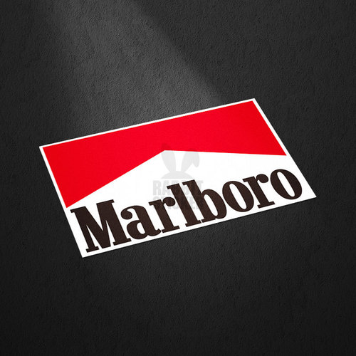 Marlboro Car and Motorcycle Decal Helmet Personalized Waterproof Sticker Luggage Random Decorative Sticker