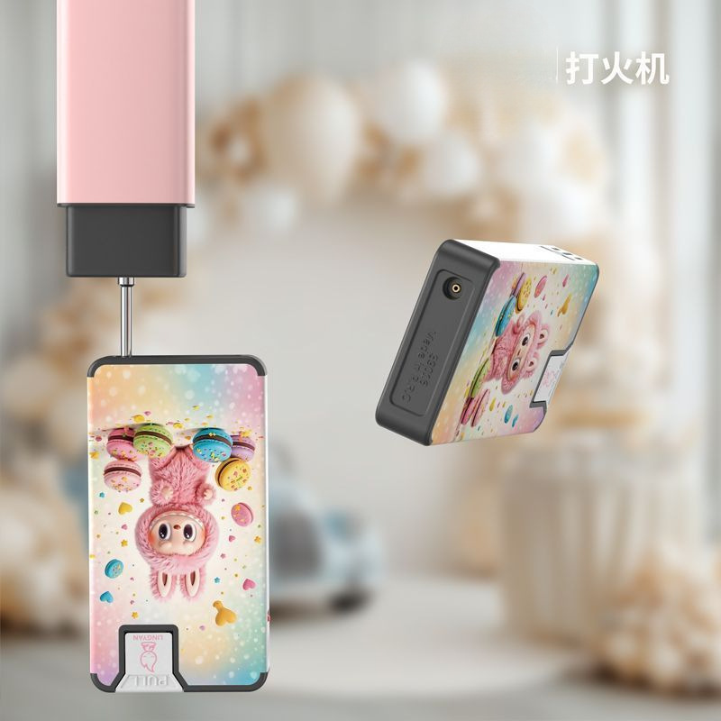 インターネット有名人の新しい漫画かわいい金属ライター防風青い炎ストレートプルダウンクリエイティブボーイフレンドなし|undefined