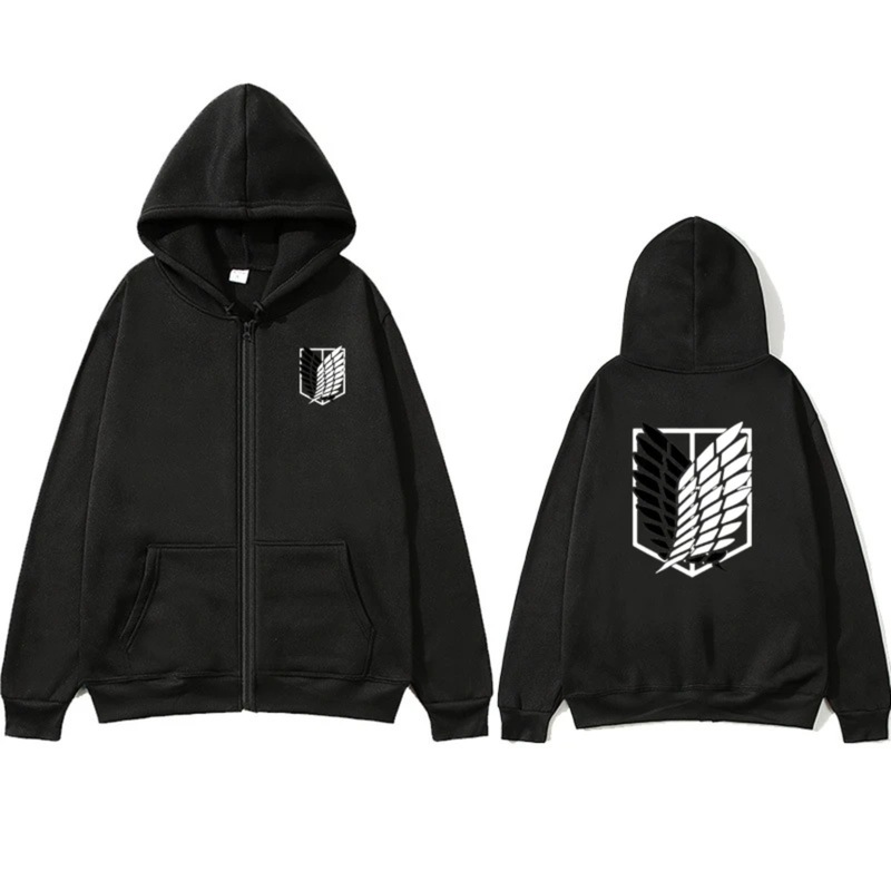 2022 New Cross-Border Attack on Titan Survey Corps Mikasa Allen Wings of Freedom Casual Sweatshirt Zipper 2022 New Cross-Border Attack on Titan Survey Corps Mikasa Allen Wings of Freedom Casual Sweatshirt Zipper