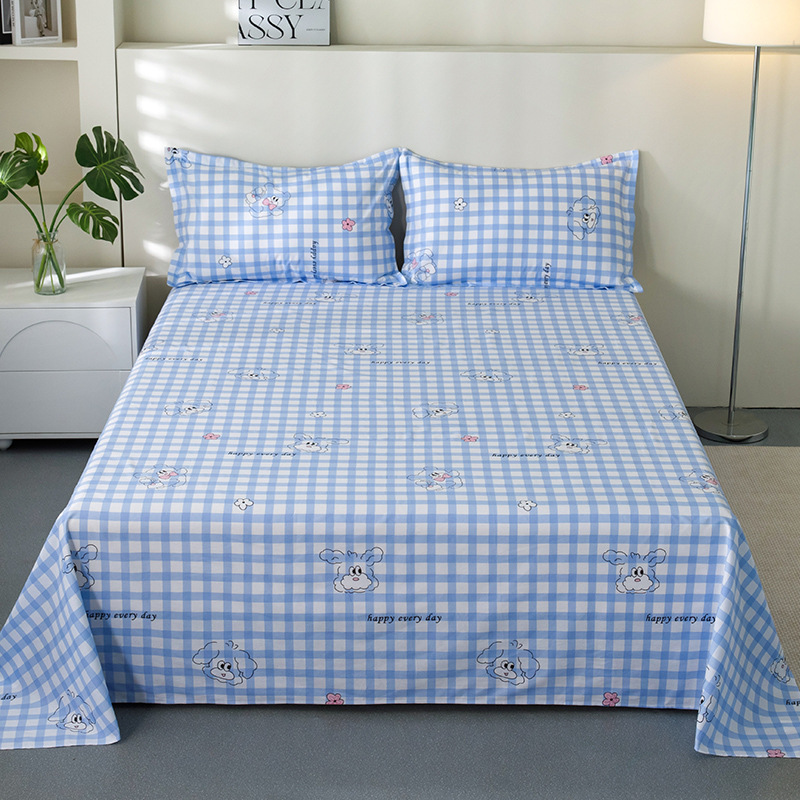 100% algodón sábanas dormitorio de estudiantes cubierta de cama individual niños de verano una sola pieza engrosada edredón al por mayor image 23