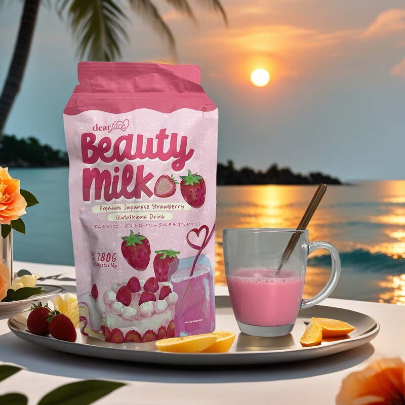 Whitening Gluta Tea Japan Dear Face Beauty Milk Powder