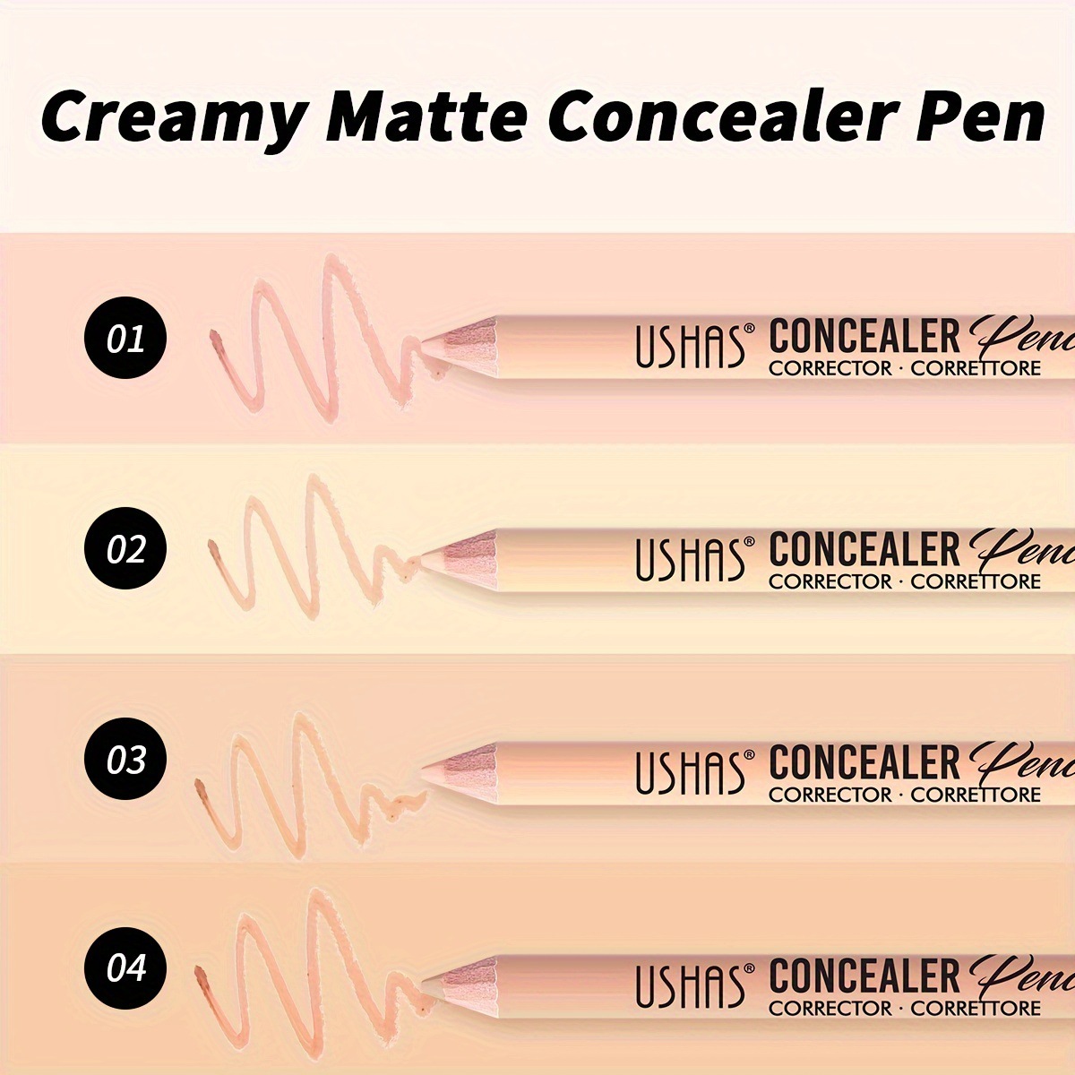 Corrector de punto transfronterizo de USHAS europeo y americano, cobertura duradera del acné, brillo de la piel, lápiz corrector hidratante P1035
