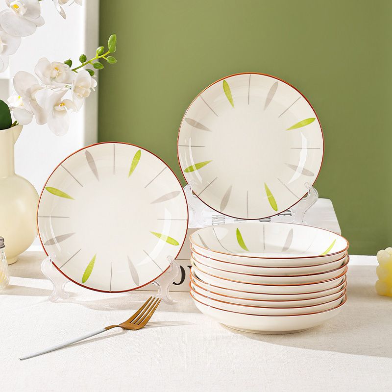 Conjunto de platos de cerámica doméstica de alto valor combinado de platos domésticos 2025 nuevo conjunto de platos