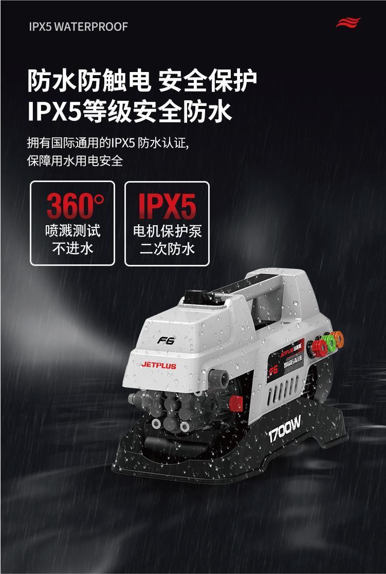 Jeps New F6 Fully Automatic Household High-Pressure Cleaning Car Washing Machine All-Copper Sensor Motor High Power F11X