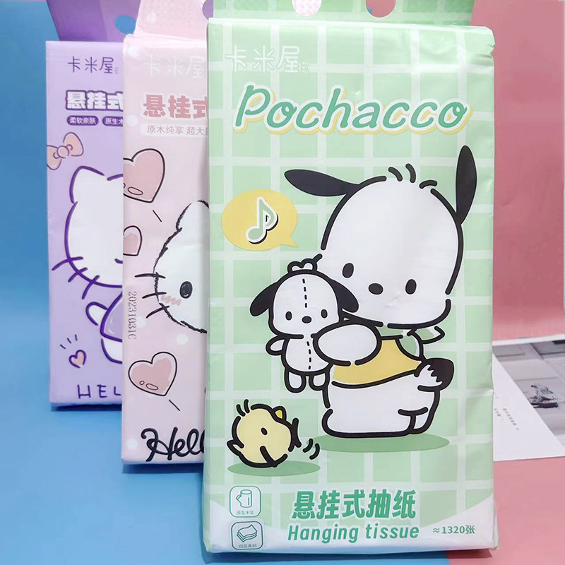 Pacha Dog KT Cat Facial Tissue 1320 Sheets Home Hanging Tissue Toilet Paper Wet Tissue