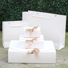 【礼盒+礼袋】生日礼物盒正方形大小号高跟鞋卫衣衬衫包装礼品盒
