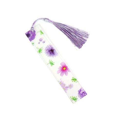 Transparent Acrylic Bookmark, Patterned Bookmark, Student Learning Supplies Stationery Gift Creative Gift Cross-border