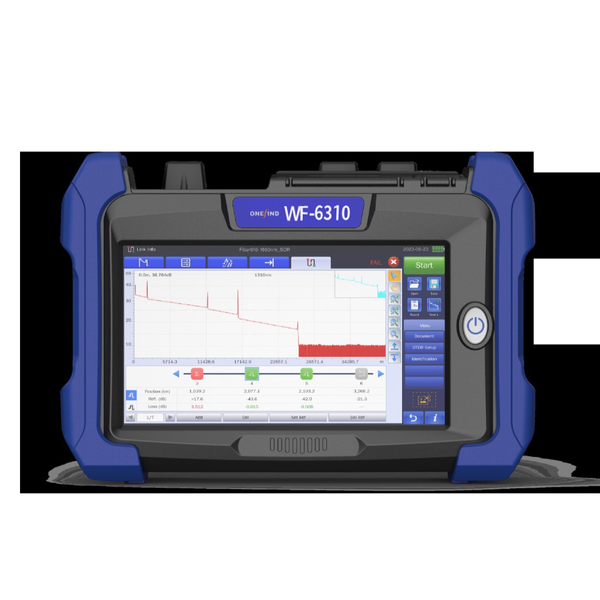 WF-6310 FiberMASTER OTDR��Ӣ�Ŀ�ѡOTDR��ʱ������