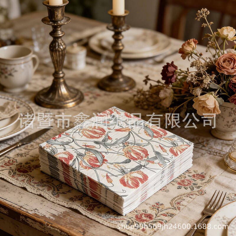 Three-Layer Thickened Colorful Printed Napkins Disposable Hotel Wedding Party Napkins Restaurant Decoration Three-Layer Thickened Colorful Printed Napkins Disposable Hotel Wedding Party Napkins Restaurant Decoration