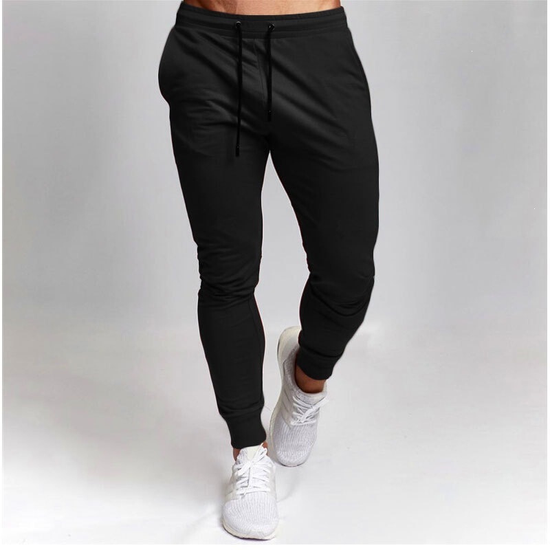 2024 Cross-Border Spring and Autumn Men's New Sports Casual Slim Fit Fitness Pants Men's Long Pants with Cuffed Legs