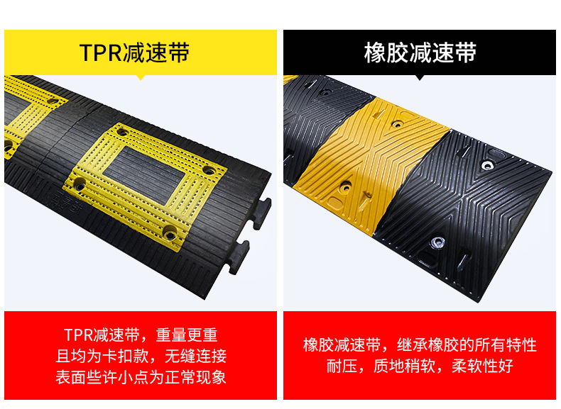 橡胶减速带汽车公路减速板道路限速缓冲带停车场减速垄铸钢减速带-阿里巴巴