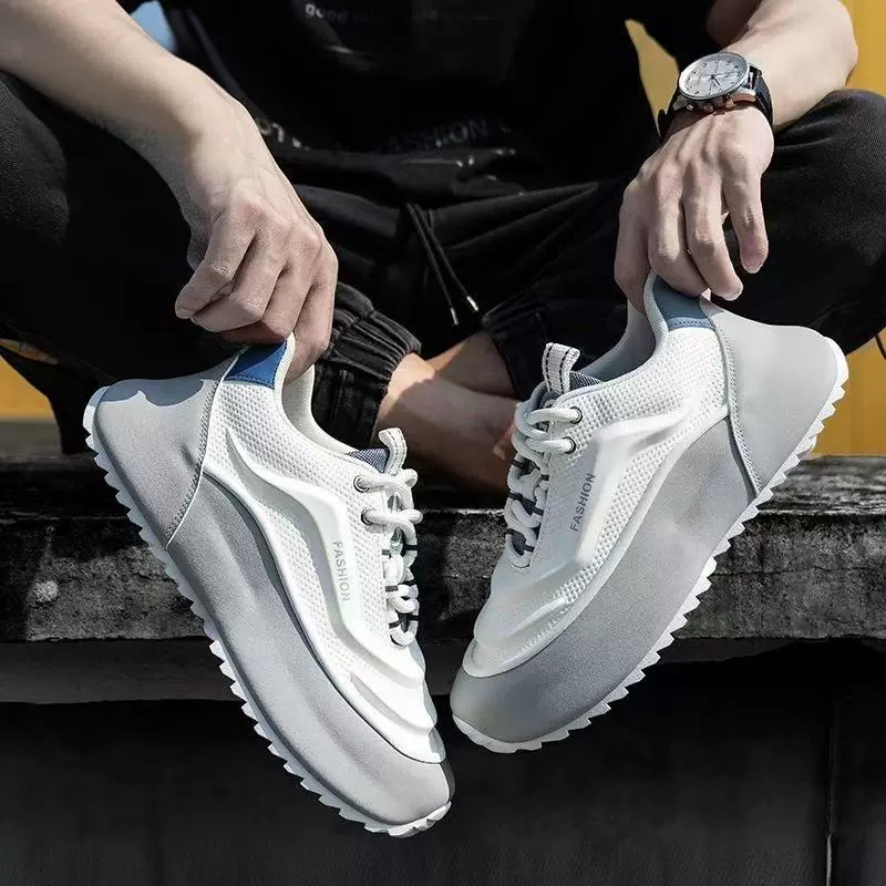 Сверхлегкая мягкая обувь для мужчин весной и осенью плоская подошва новая дикая спортивная повседневная сумка для бега
