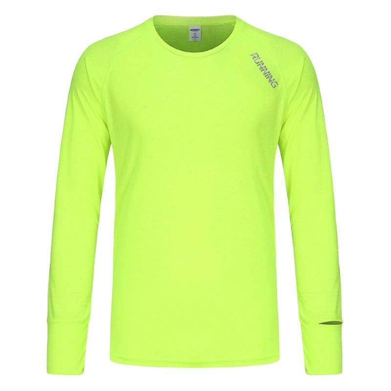 Новая Спортивная футболка с длинными рукавами, Мужская быстросохнущая одежда для бега, фитнес, баскетбол, тренировки, велосипедная одежда, впитывающий пот, Топ