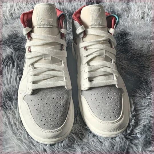 Putian Shoes Pure Original Aj1 Mid-Top High Version Panda Qiaoyi Mid Male and Female Couple Campus Versatile Sports Basketball Shoes