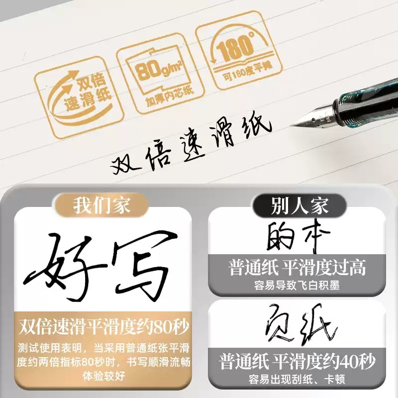 晨光枝繁花茂B5无线装订本横线40页学生笔记本纸张本册WB5656AA|undefined