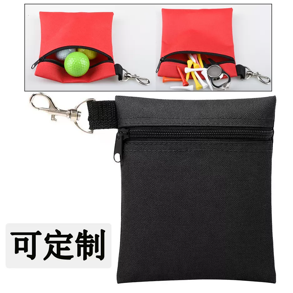高尔夫装球袋 TEE布包 高尔夫球钉袋 腰包 配件包