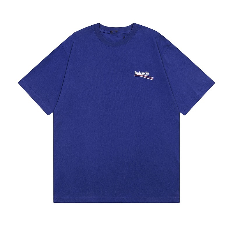 パリb家高バージョン2024クラシックコーラプリント半袖カジュアルゆるい夏のビッグサイズtシャツ代発|undefined