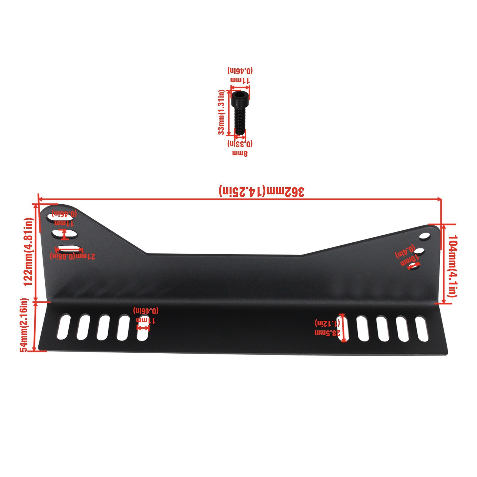 Manufacturer Wholesale Modified Car L Plate Suitable for Fiberglass Carbon Fiber Modified Racing Chair Accessories Iron Plate Slide Matching