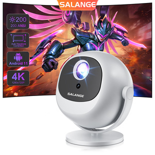 Cross-border Android Projector HD Portable Projector with Stand 1080 Mini Home Office Projector