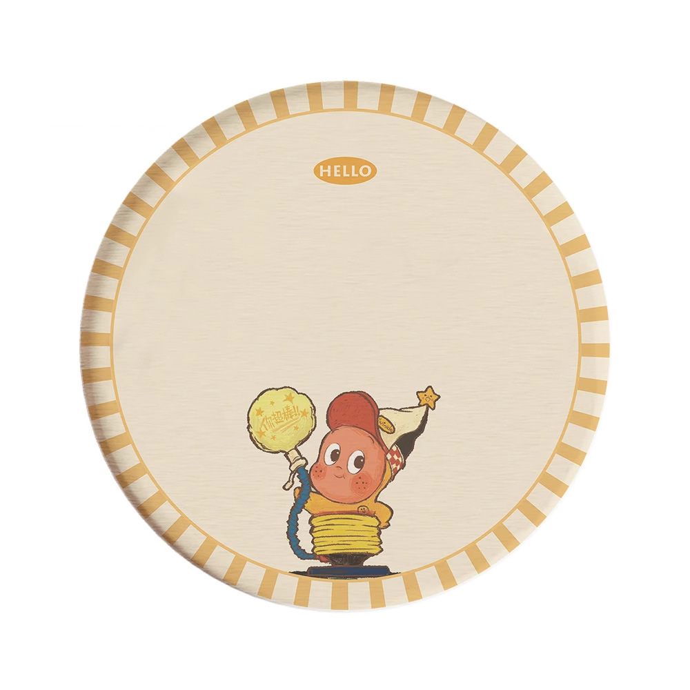 Posavasos de café de oficina de dibujos animados, posavasos de escritorio, posavasos de agua redondos, almohadillas absorbentes de agua de barro de diatomeas, encimera de secado rápido