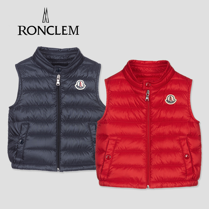 Moncler Classic White Duck Down Vest for Autumn and Winter, Suitable for Boys, Girls, and Older Children