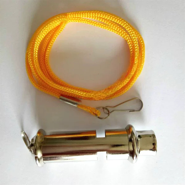 Factory Direct Sales, Dual-Tone Whistle, Round Stainless Steel Whistle, Metal Whistle, Survival Whistle, Sports and Animal Training Whistle