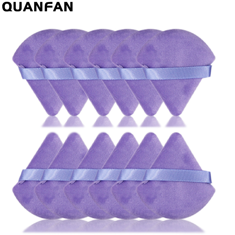 Suministro directo transfronterizo triángulo pequeño cuadrado redondo corazón melocotón polvo seco miel en polvo maquillaje multicolor material de pelo corto súper suave