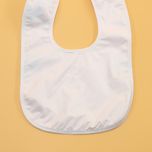 Velvet eating bib for baby, waterproof protection buckle 4