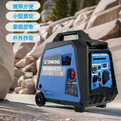 Dinggong Gasoline Generator Inverter Generator Set Small Household Generator Car-Mounted Generator Outdoor Self-Driving Travel