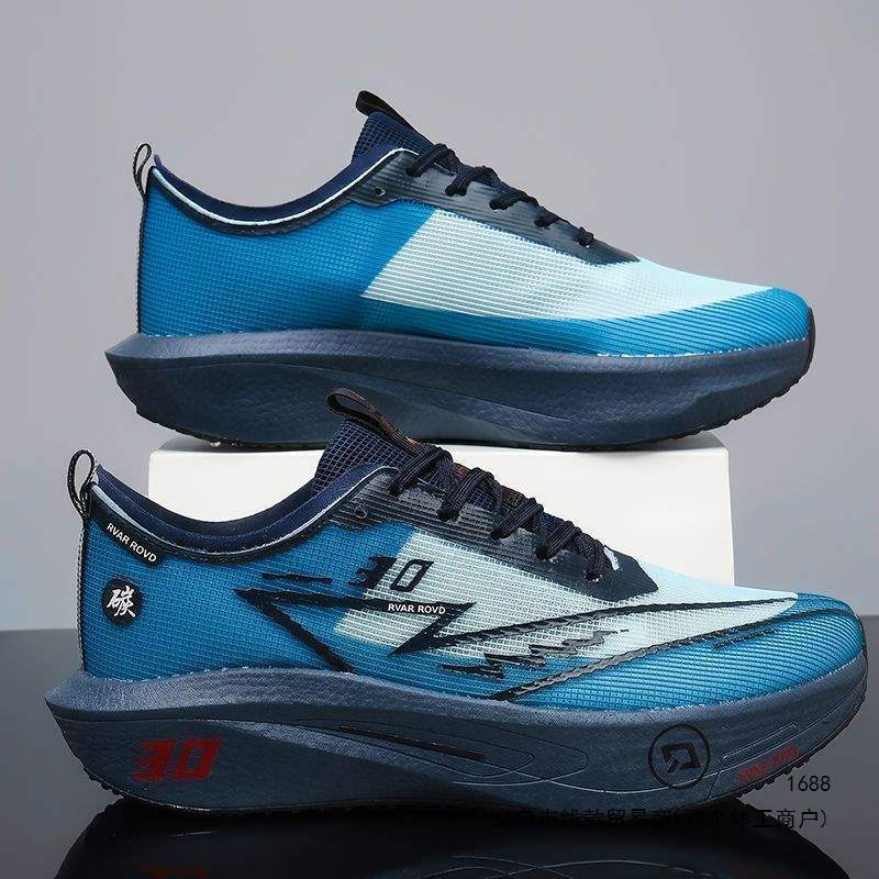 Summer carbon-plate athletic shoes, trendy men's mesh sneakers, odor-resistant running shoes, outdoor racing shoes, and basketball shoes for teenagers