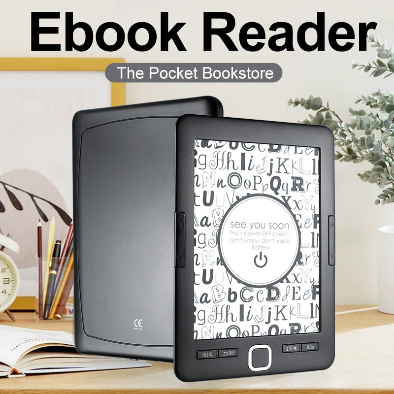 Электронная книга BK6033 — E Ink с подсветкой, 8 ГБ или 16 ГБ, чёрная