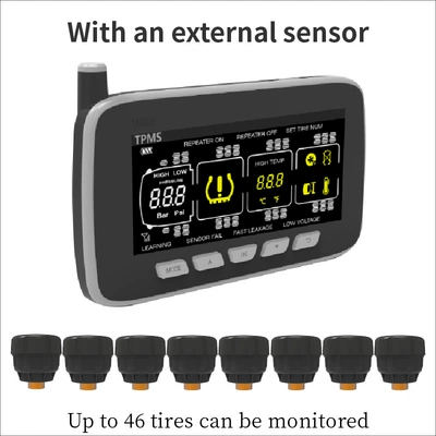 Built-In and External Pressure Sensor – Tire pressure monitoring system