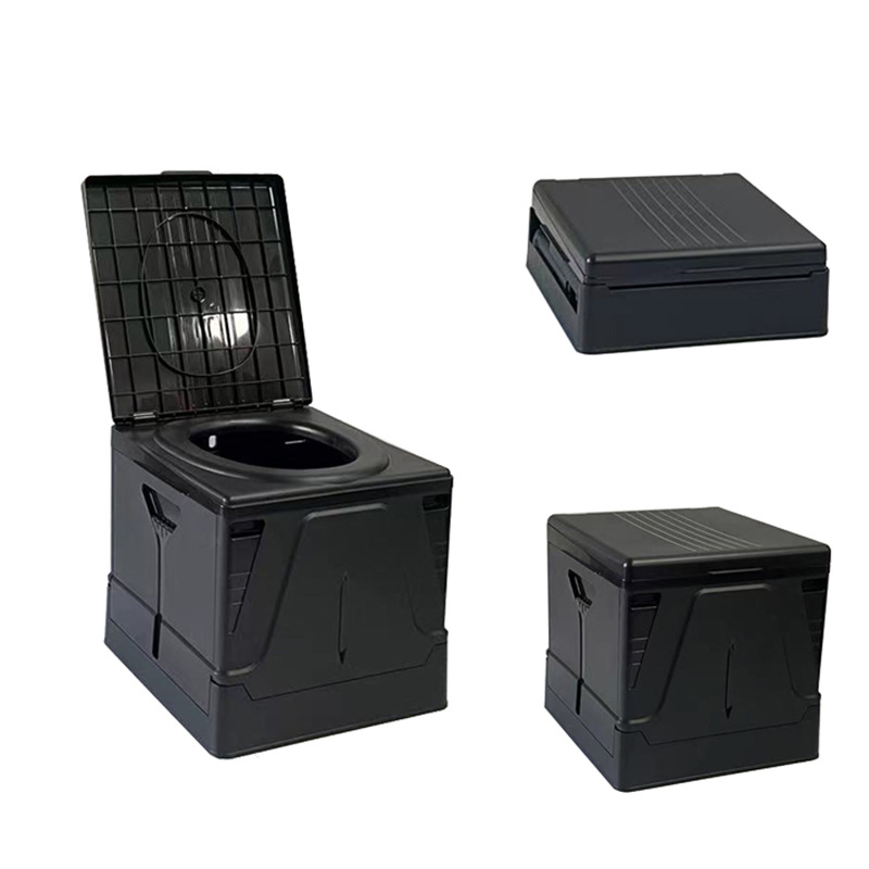Inodoro portátil para coche - Plegable, tamaño mediano/grande, con logo, para exteriores