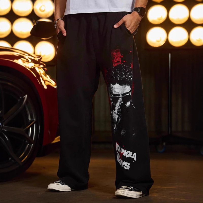 Youngla Co-Branded the Boys Men's Sports Pants Joggers Sports Fitness Running Training Casual Pants