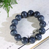 Jewellery New products natural Xinjiang Nephrite  Blue and white Old material Bead Hand string Bracelet men and women jade jewelry