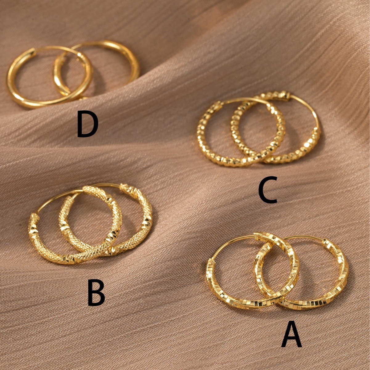 Cross-border fashion texture ear ring niche ins simple design high sense earrings women's fashion personality jewelry wholesale