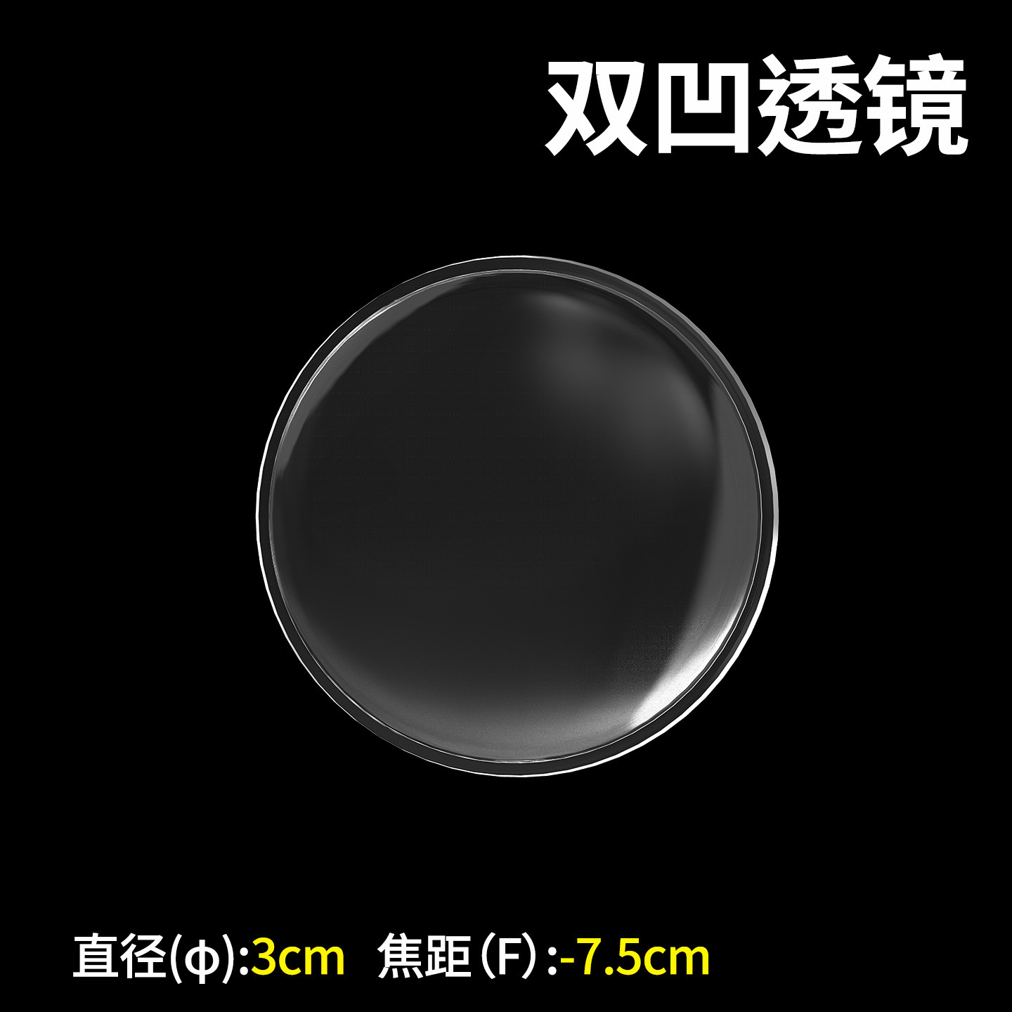 Lens, 3cm, 7.5cm
