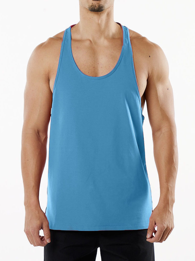 Wholesale Men's Basic Solid Color Sleeveless Men's T-shirt display picture 14