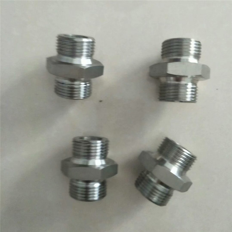 304不锈钢高压外丝对丝直接双外丝油管接头 液压过渡接头直接