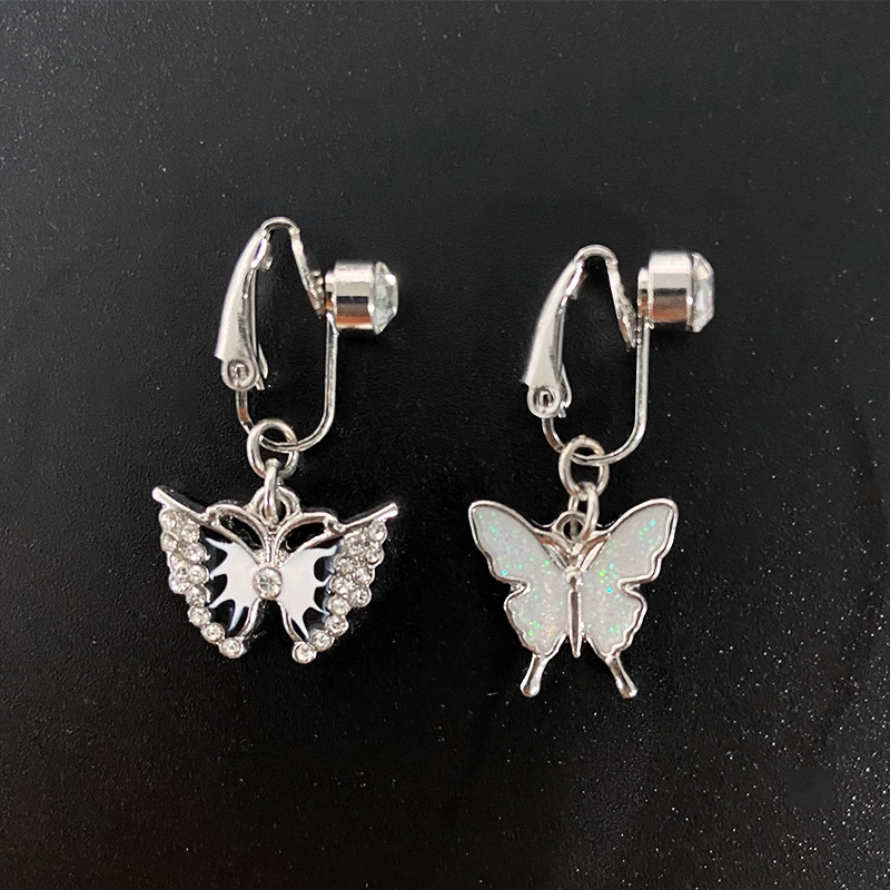 Gabe European Beauty Butterfly Heart Cross -Pass Pass Выполнение Поддельный пупок Earrotchoa без крыльца Порч Порч Украшения