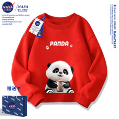 NASA Men's New Panda Hoodie 2024 Stylish Large Children's Top for Boys and Girls Children's Clothing