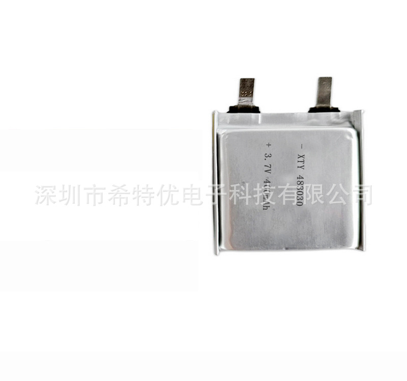 生产厂家蓝牙音箱耳机483030聚合物锂电池足容400mAh 充电锂电池