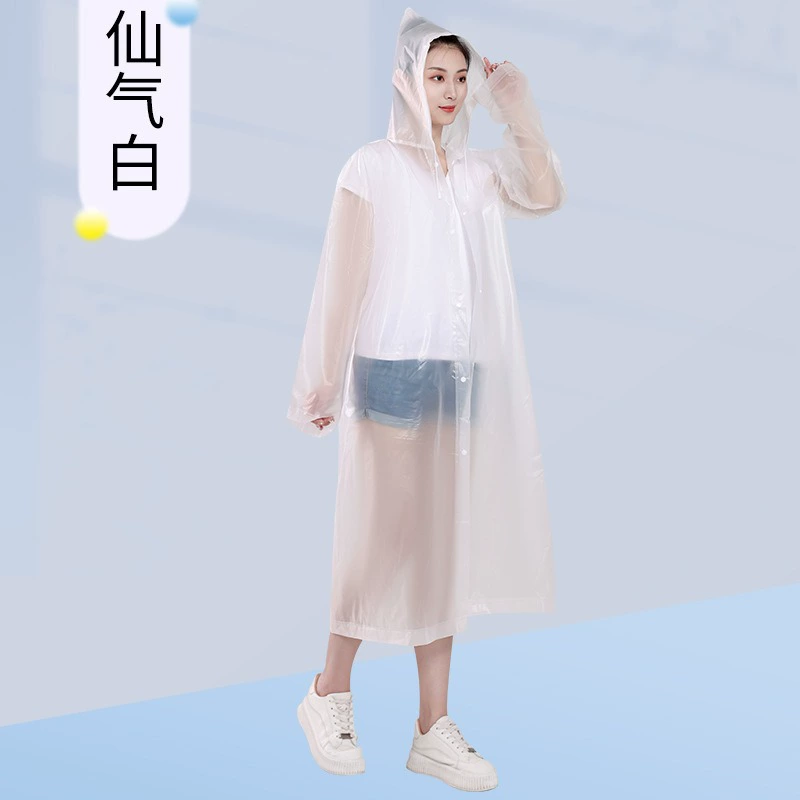 Long travel handheld raincoat for men and women, increased thickness