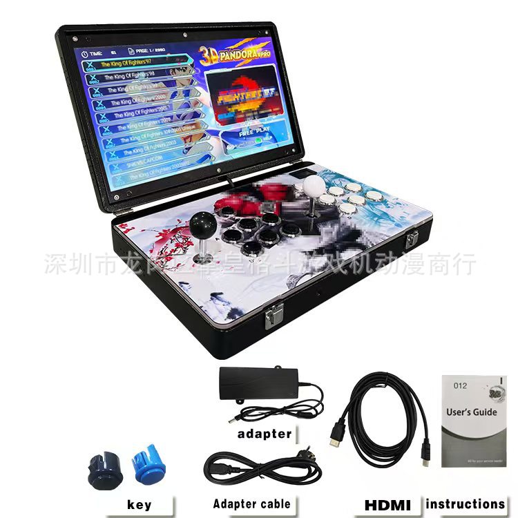 Two-Player Game Console Arcade Outdoor Fighting Home Joystick Nostalgic King of Fighters Moonlight Box Portable Outdoor Model