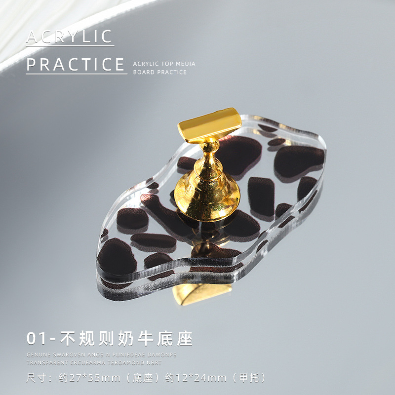 Internet celebridad principiante práctica de uñas titular de uñas vaca clavo de succión magnética base soporte de metal herramienta de visualización