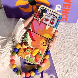 适用华为Novaflip女款手机壳卡通可爱Flip S糖果手提折叠屏保护套